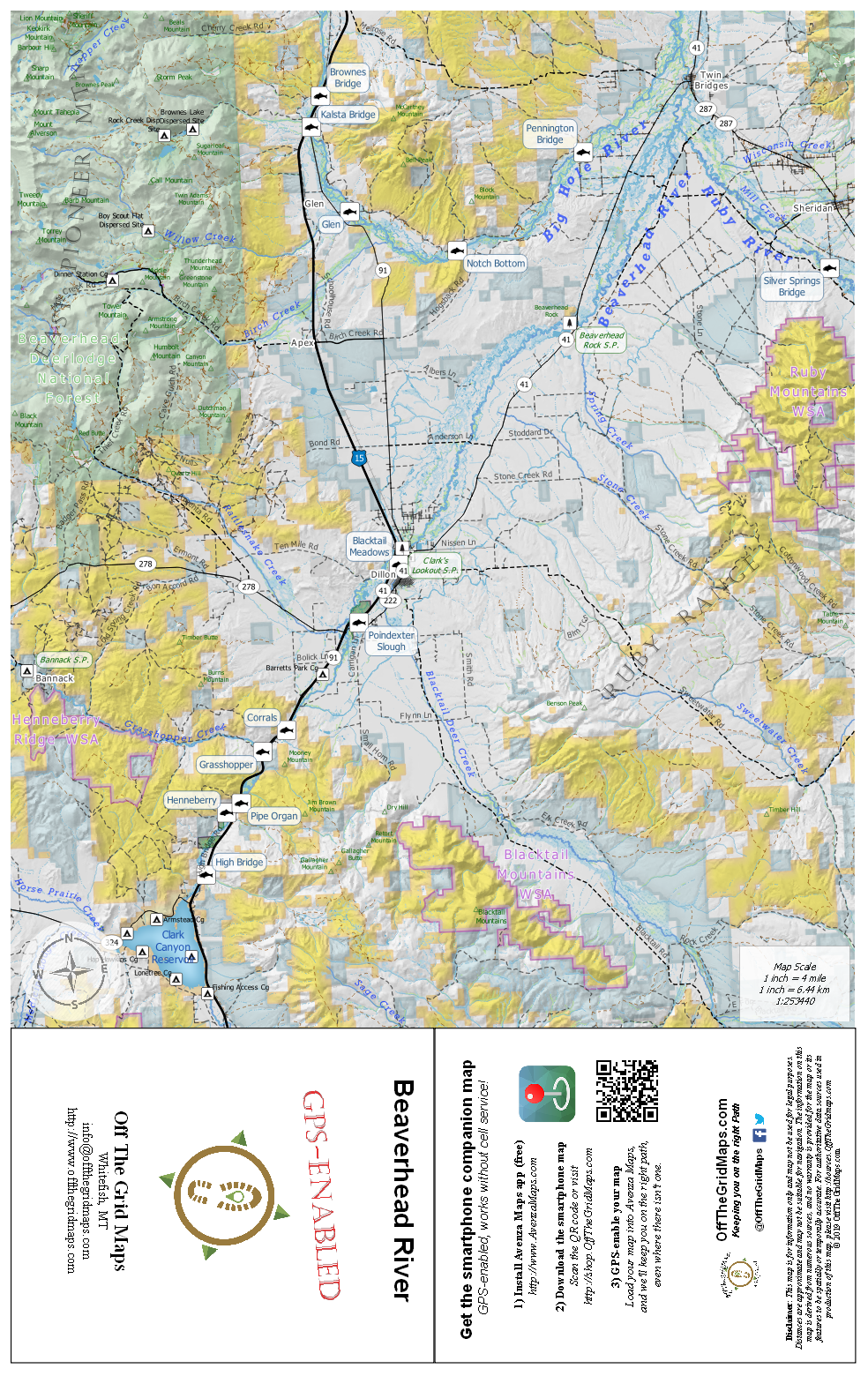 Beaverhead River GPS map