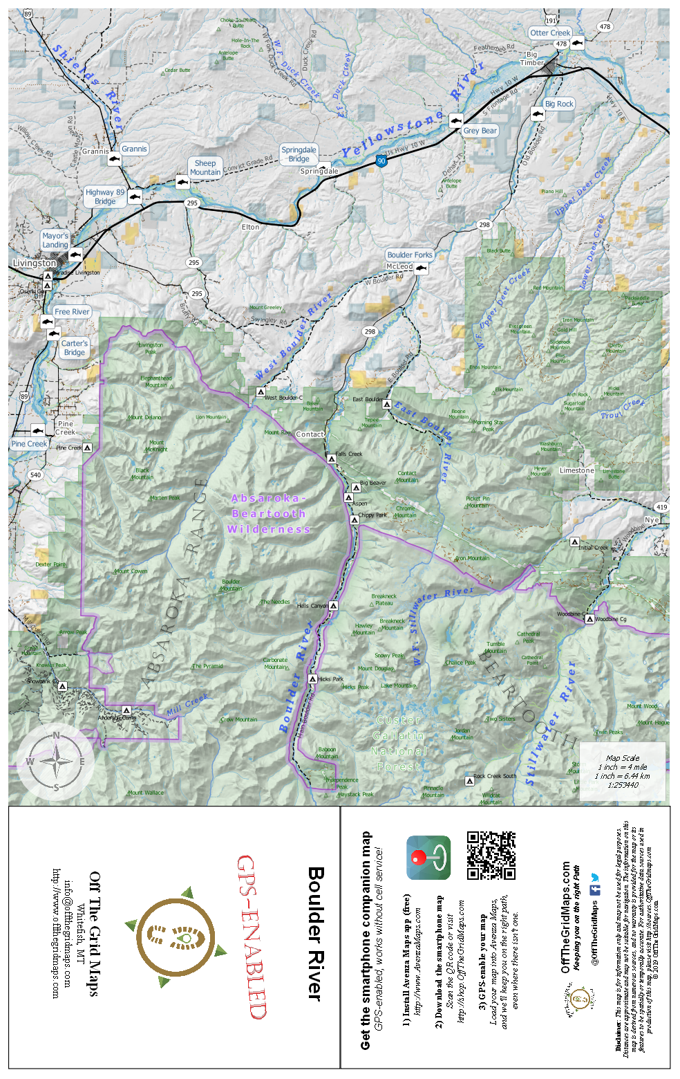 Boulder River GPS map