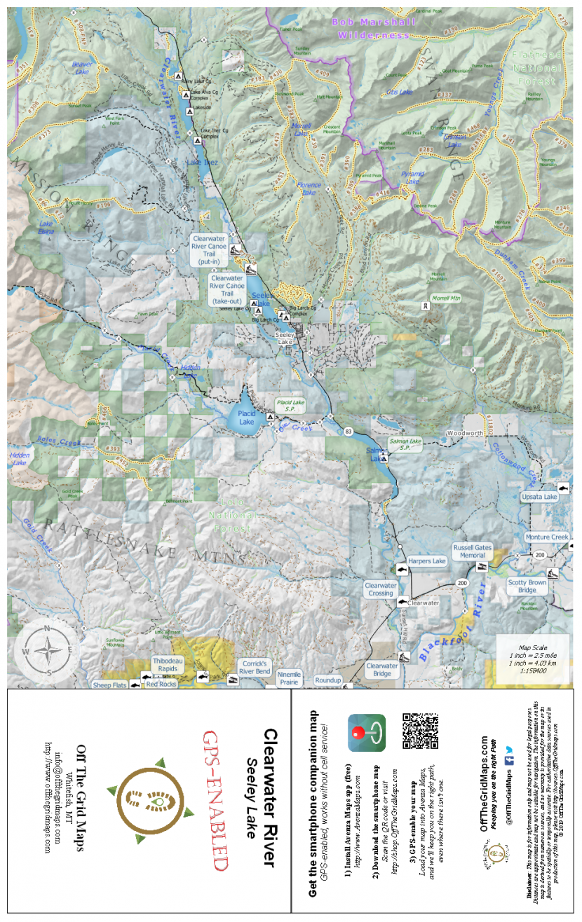 Clearwater River Seeley Lake OffTheGridMaps
