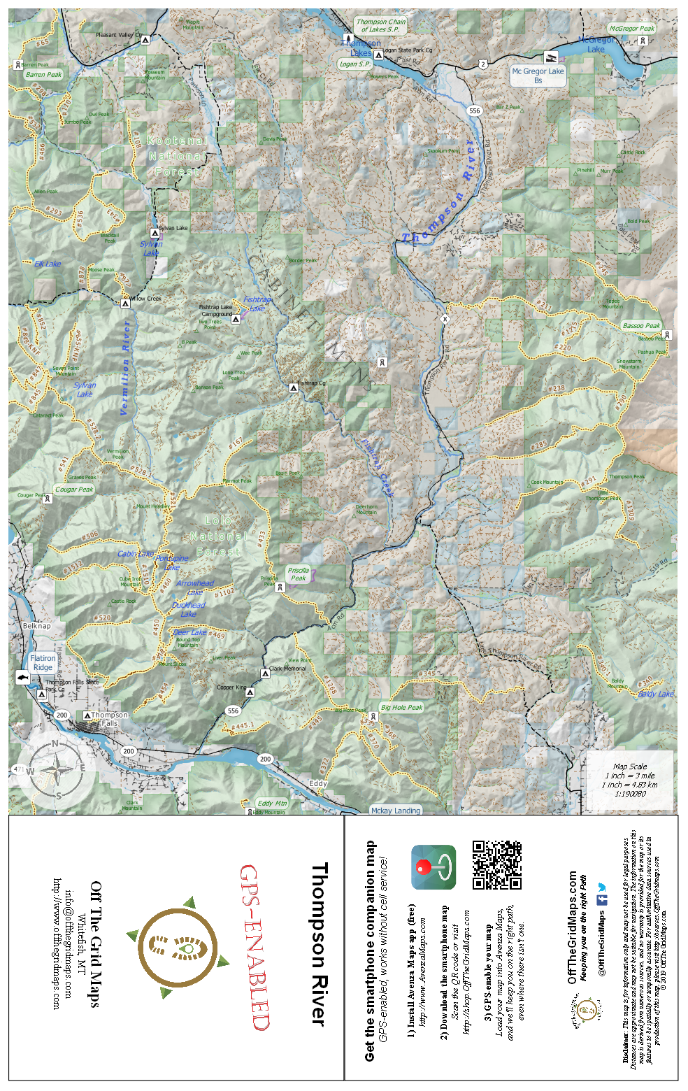 Thompson River GPS map