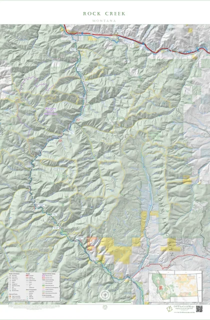 Rock Creek (Clark Fork) wall map