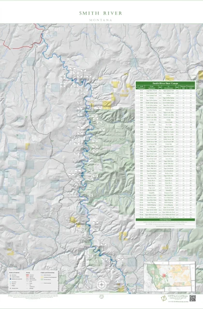 Smith River wall map