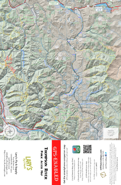 Lary's Fly & Supply- Thompson River public access map